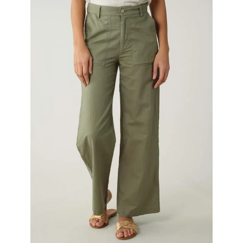 Pantalon fluide silia floral bleu marine femme - Teddy Smith | wimod