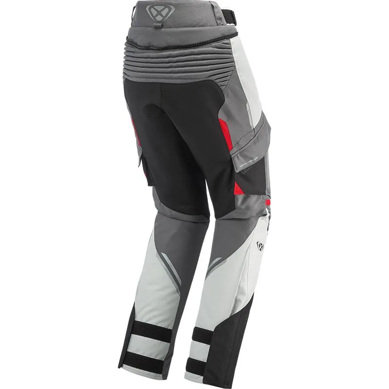 Pantalon MIDGARD LADY IXON gris/noir/rouge - MAXXESS.FR, Pantalon moto textile