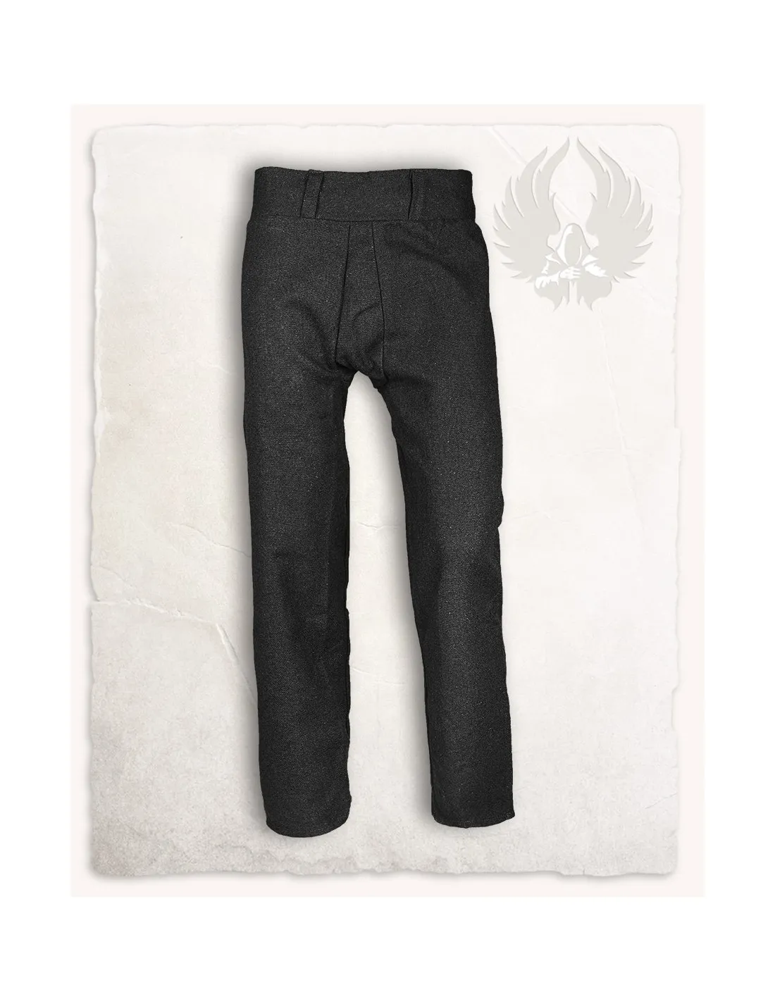 Pantalon médiéval en coton noir Ranulf ⚔️ Boutique Épées