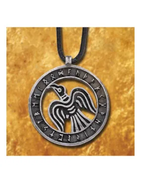 Pendentif Corbeau Viking, S. IX-XI ⚔️ Boutique Épées