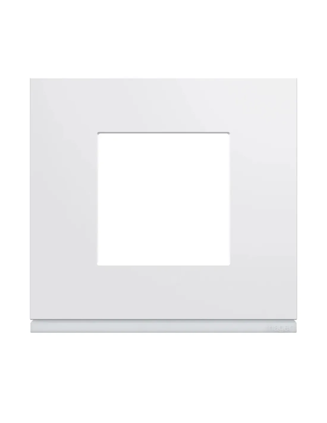 Plaque gallery plastique injecté 1 poste pure carton de 50 HAGER WXP000250