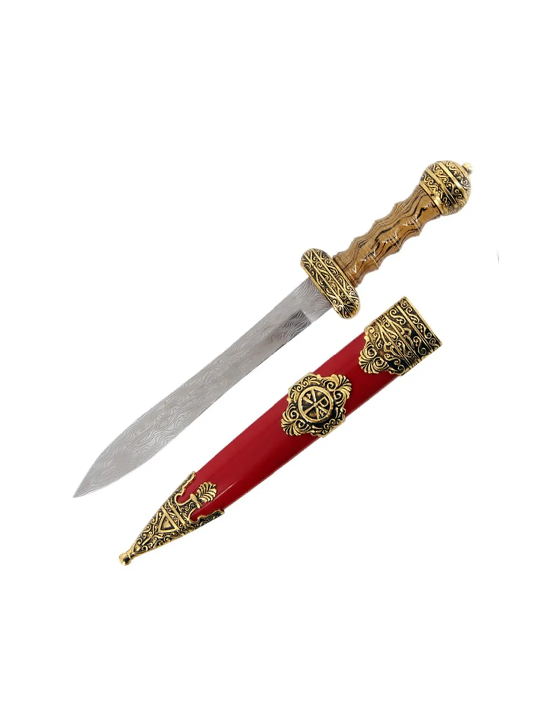 poignard romain avec fourreau rouge ⚔️ Boutique Épées