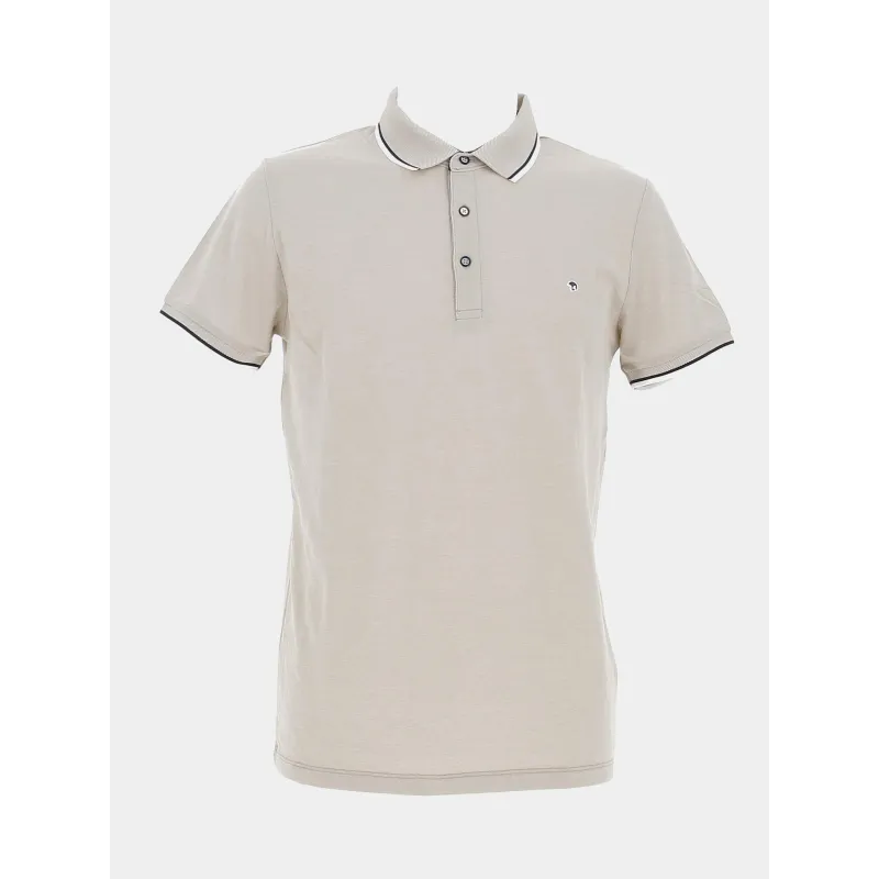 Polo manches courtes classic taupe homme - Benson & Cherry | wimod