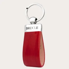 Porte-clés coloré à la main, rouge BRUCLE | Personnalisable