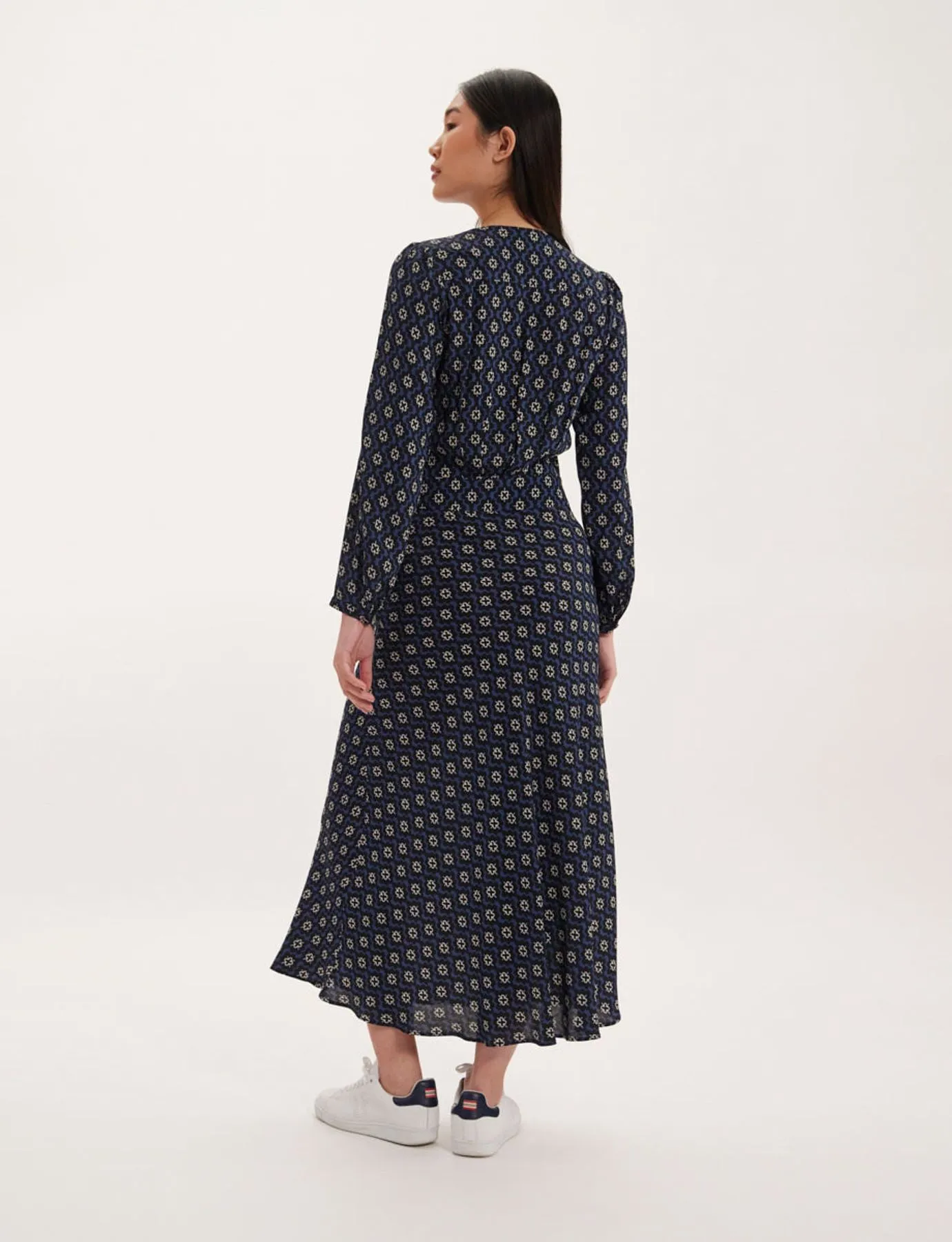 Robe Ariel imprimé bleu