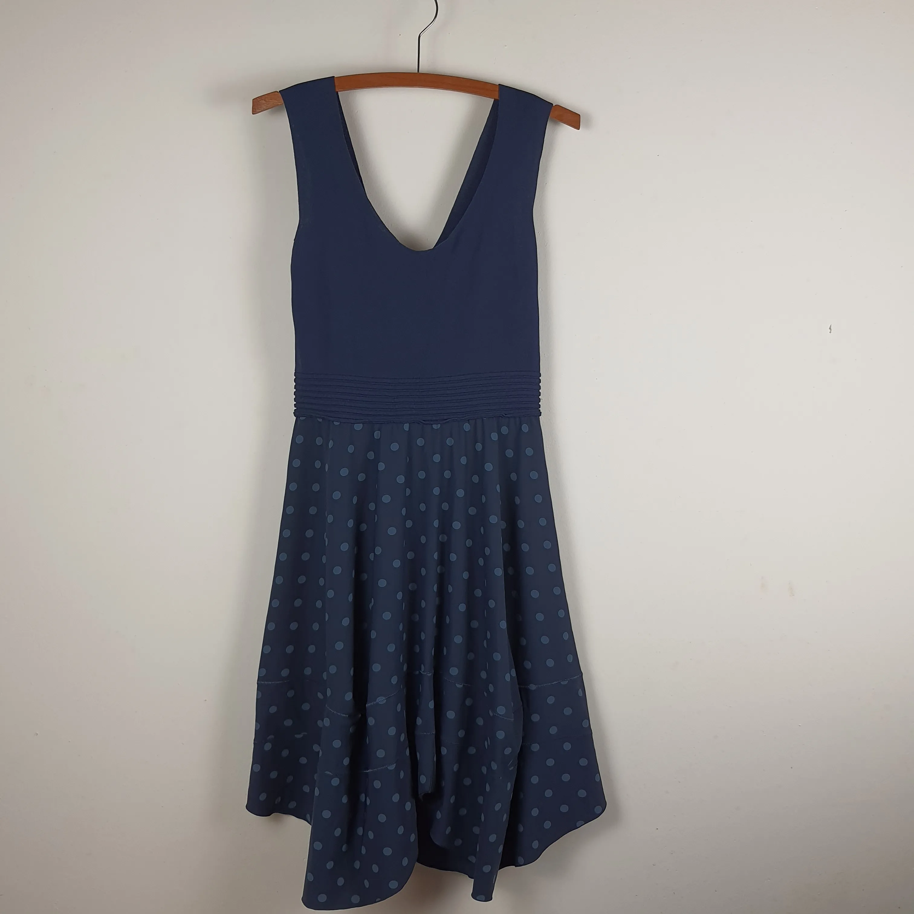 Robe bleue à pois - Crea Concept - 38