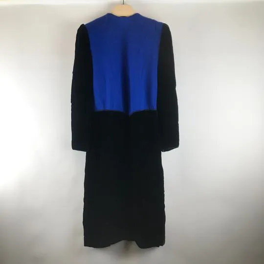 Robe longue bicolor bleue et noire - Nina RIcci - 38