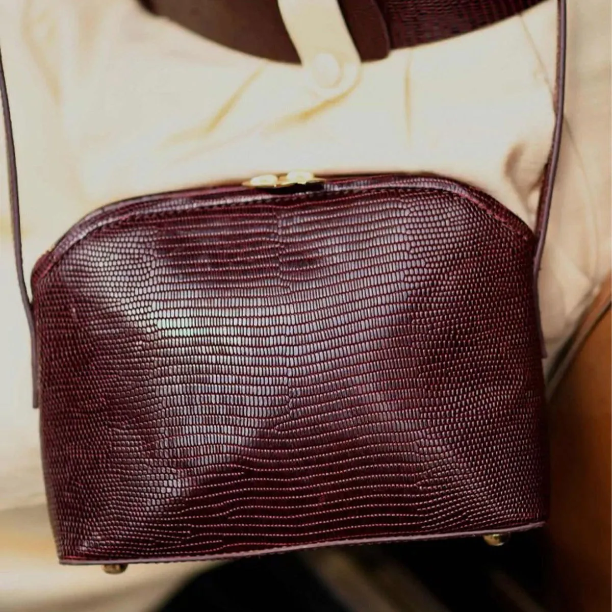 Sac à main bandoulière en cuir végétal Mia - Les raffineurs