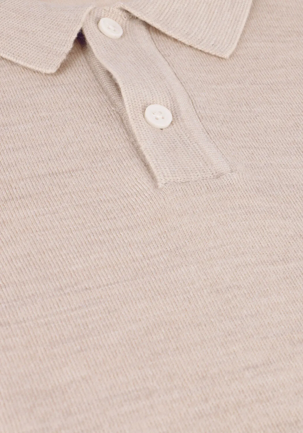 selected homme polo slhtown ss knit polo b en beige