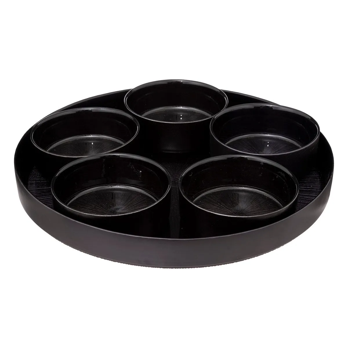 SET APERITIF ASTRA NOIR 6 PIECES