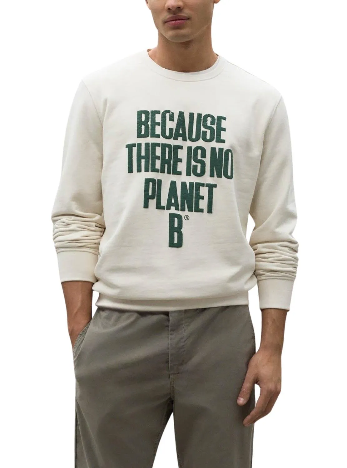 Sudadera Ecoalf Bardera Blanche Pour Homme