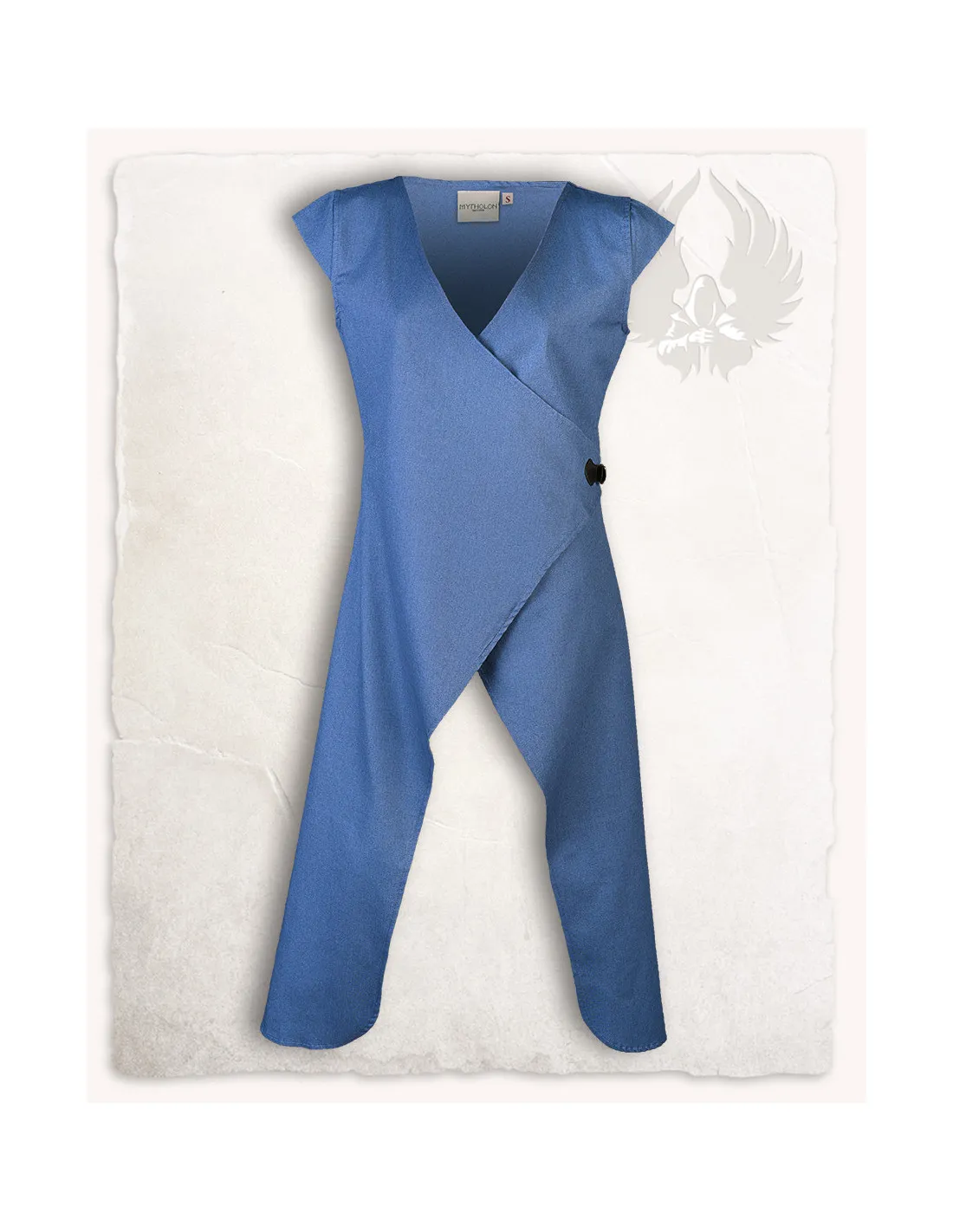 Surcot Vysera bleu avec ouvertures devant et dos ⚔️ Boutique Épées