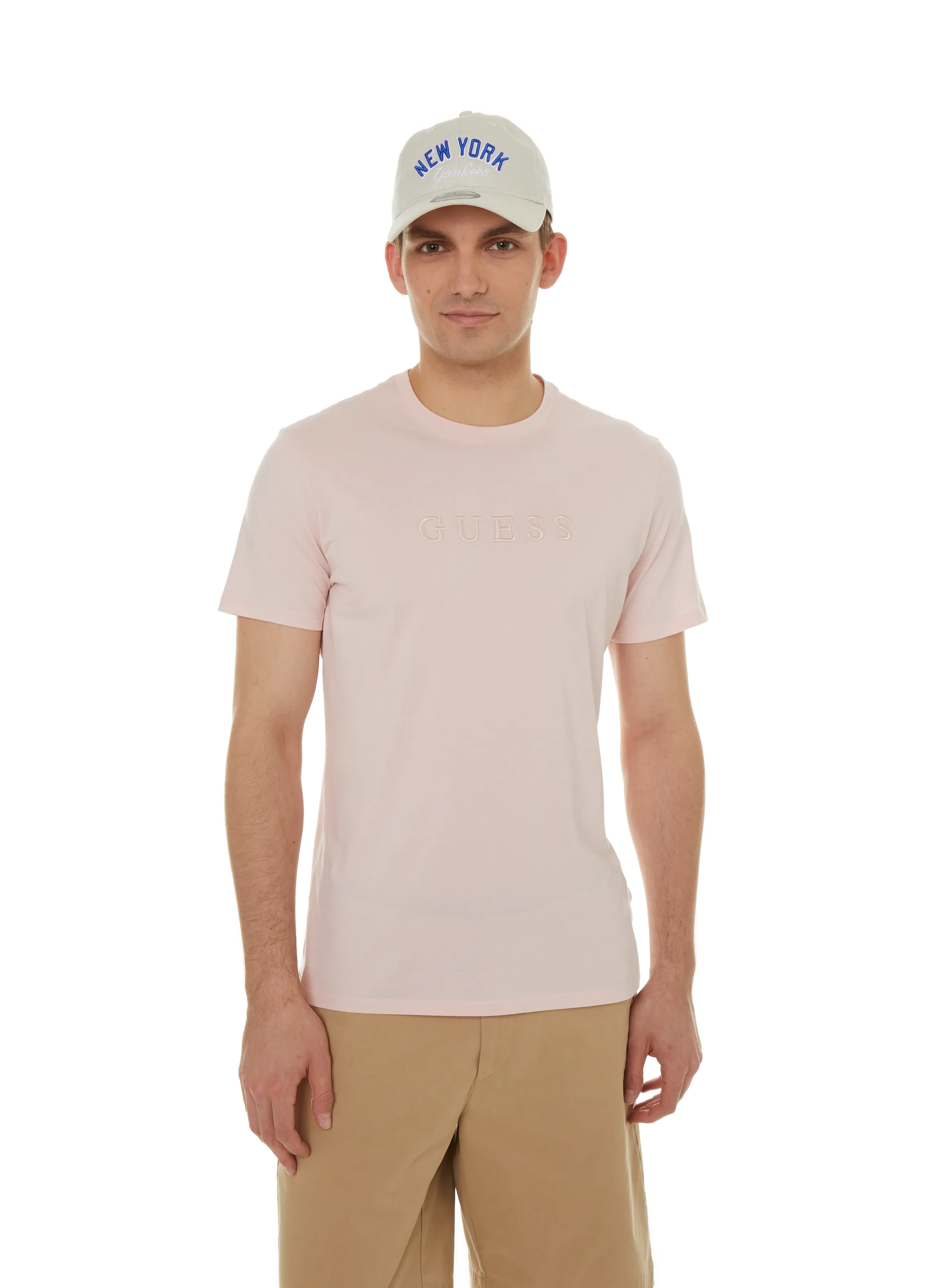 T-SHIRT LOGO EN COTON - GUESS pour HOMME | Printemps