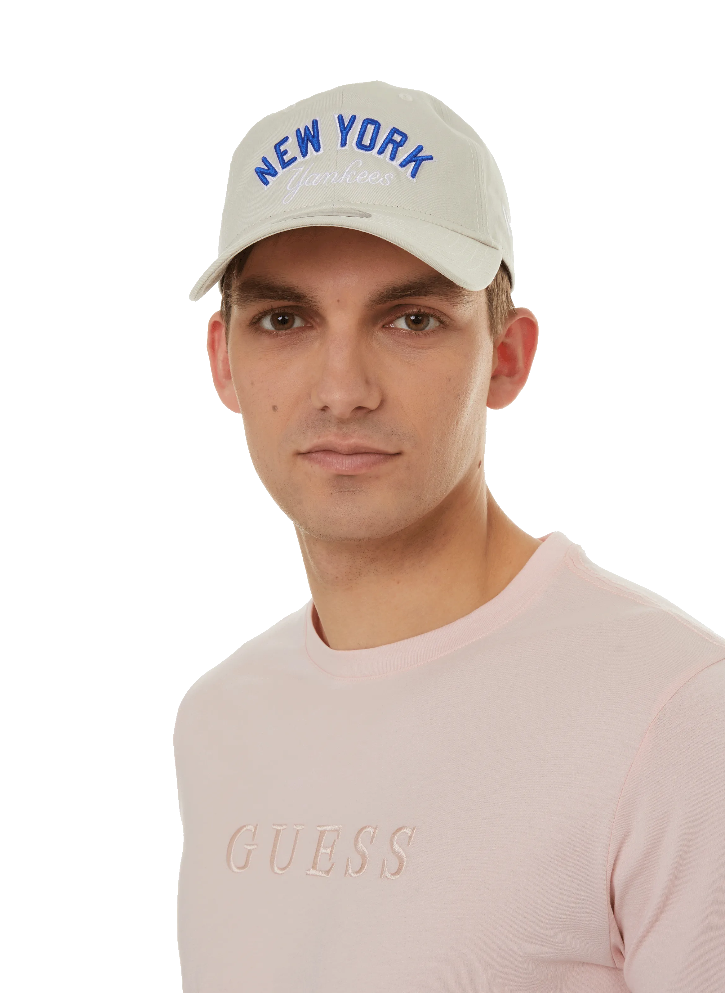T-SHIRT LOGO EN COTON - GUESS pour HOMME | Printemps
