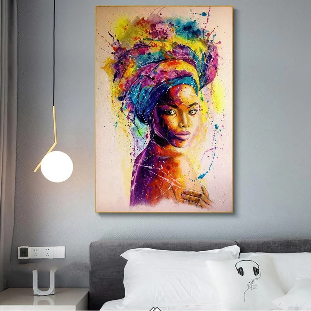 Tableau Femme Afro