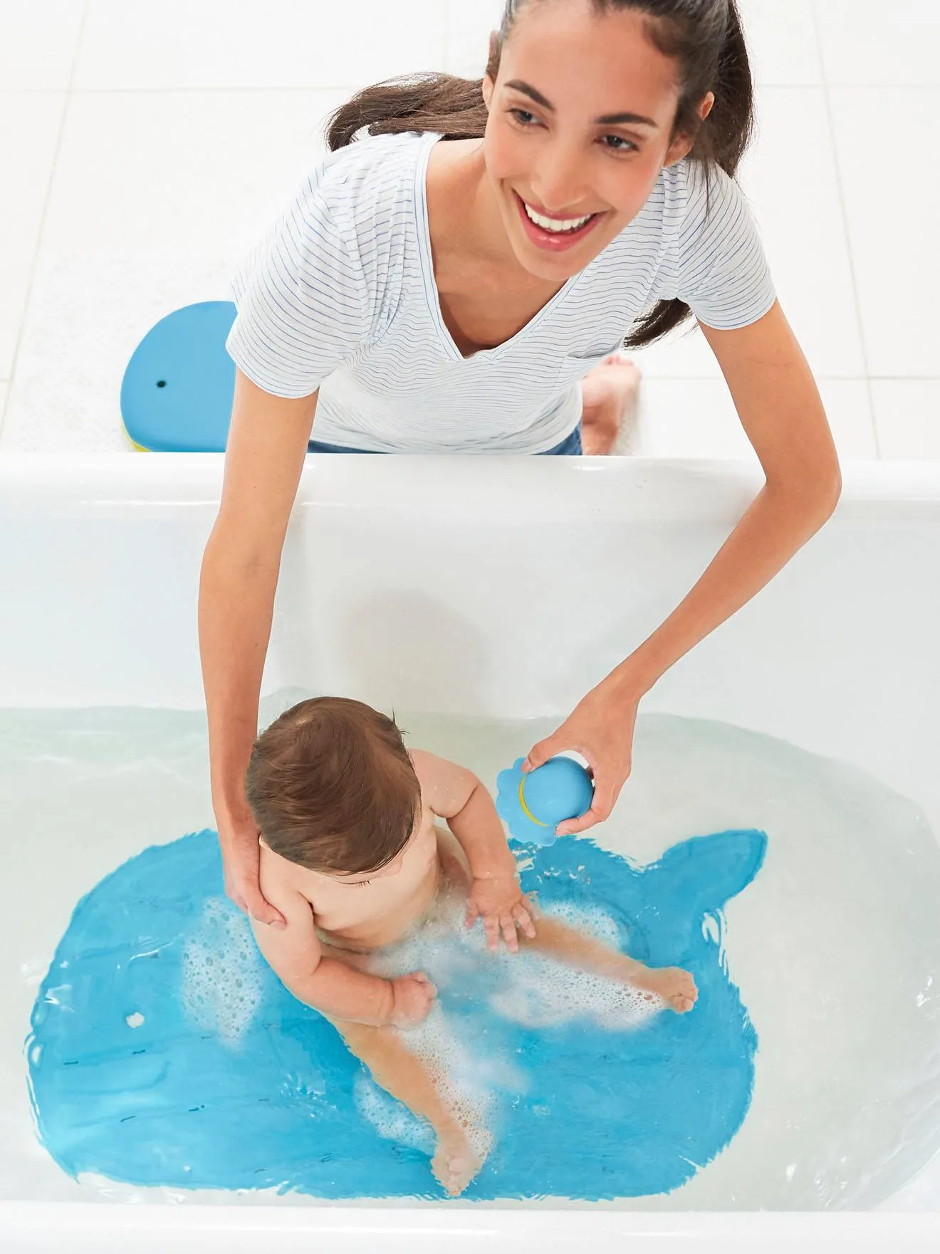 Tapis de bain baleine Moby SKIP HOP gris - Skip Hop