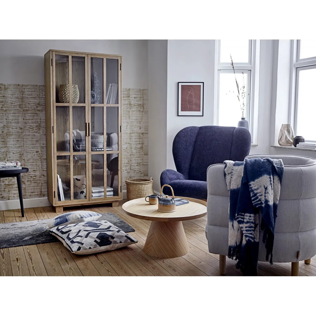 Tapis rectangulaire coton en dégradé de gris  Bloomingville à -30%