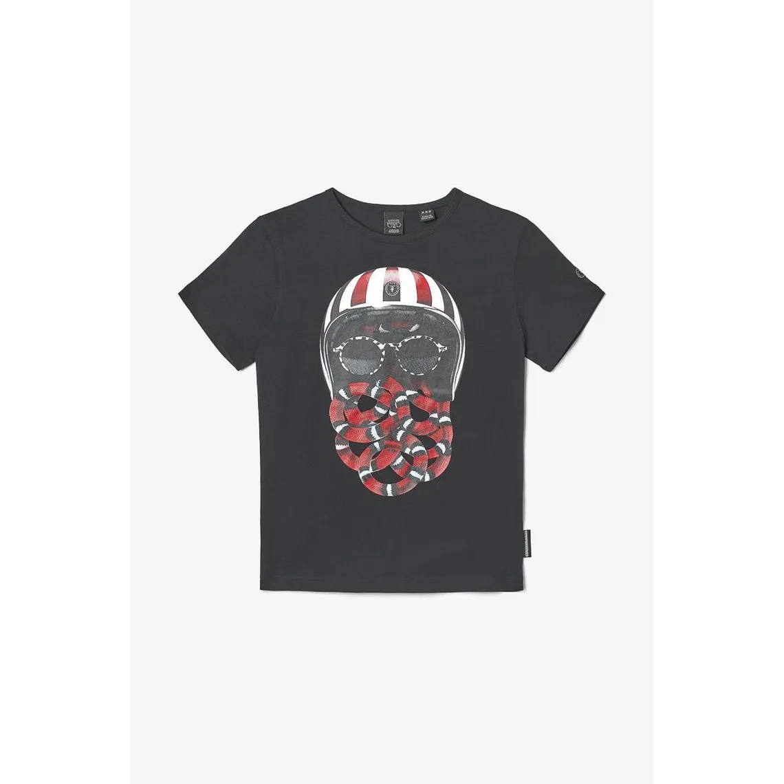 Tee-Shirt VELKBO noir en coton | 3 Suisses