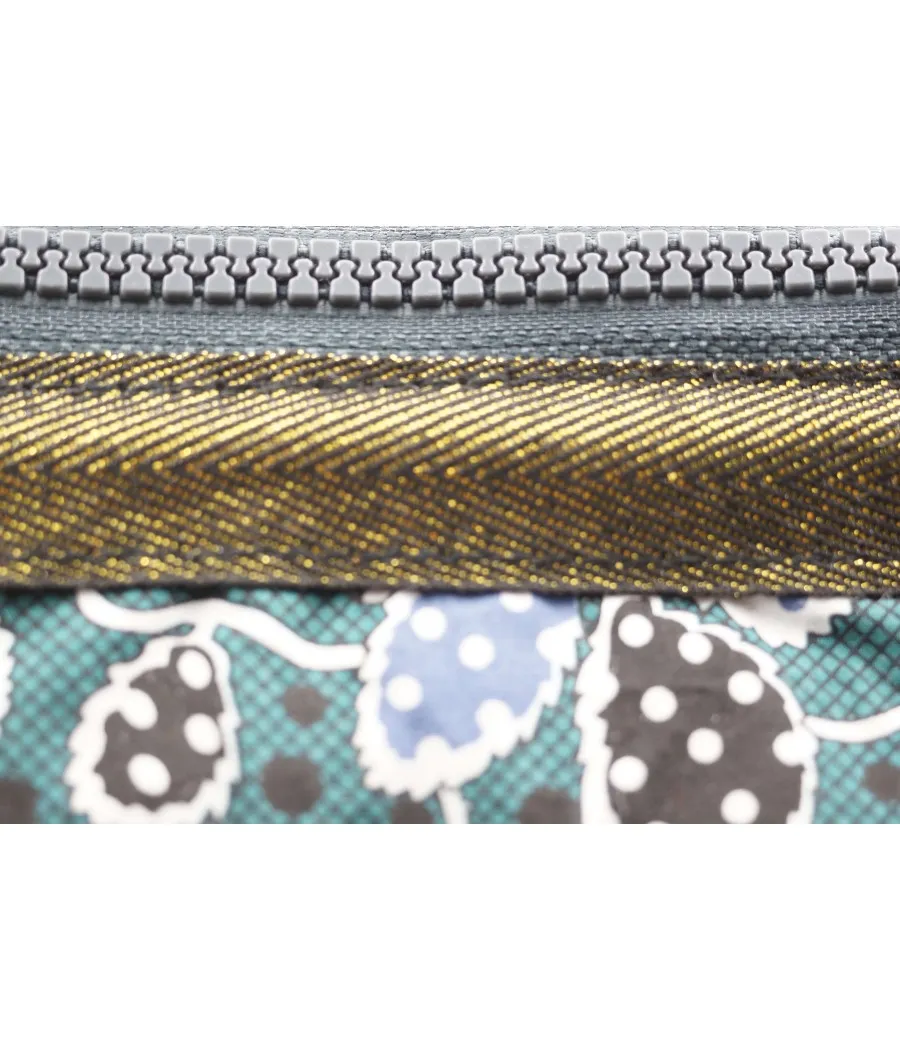 TROUSSE STYLE WAX IMPRESSION FEUILLAGES VERT