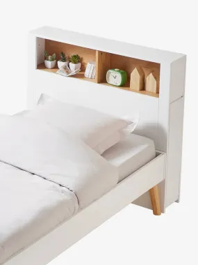 Tête de lit avec rangement coulissable blanc - Vertbaudet