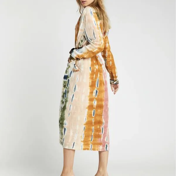 V de Vinster - Robe -  Tie and die Dress pink