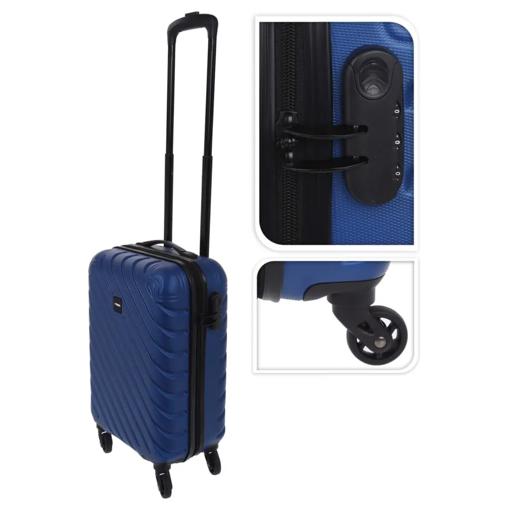 Valise avec de sécurité couleur bleu