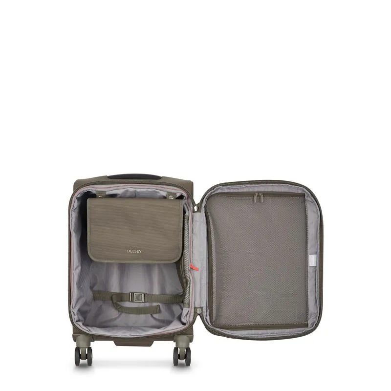 Valise cabine souple Helium DLX Extensible 55 cm Moka