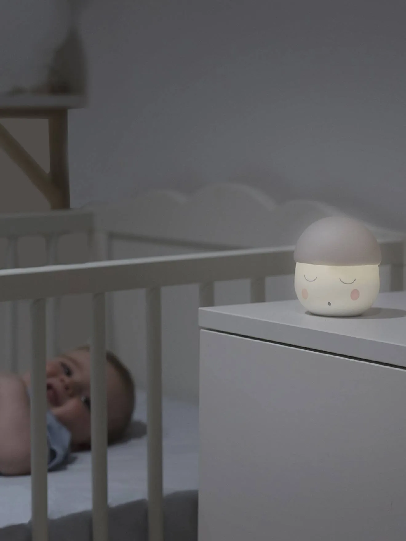 Veilleuse nomade BABYMOOV Squeezy blanc/gris - Babymoov
