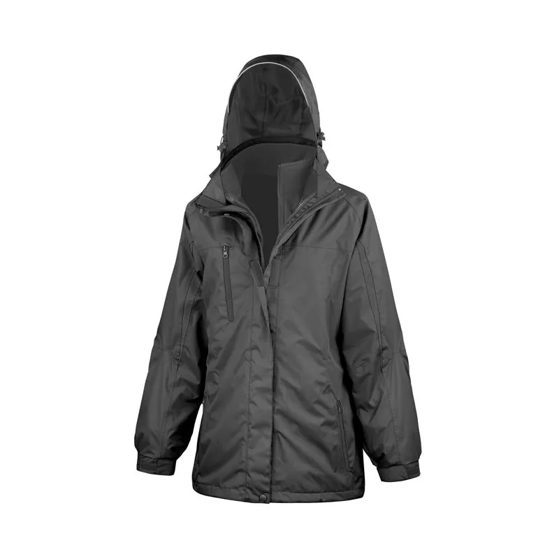 Veste 3 en 1 imperméable et souple avec veste softshell amovible 2 couches 280 grs-m2 Journey femme Result