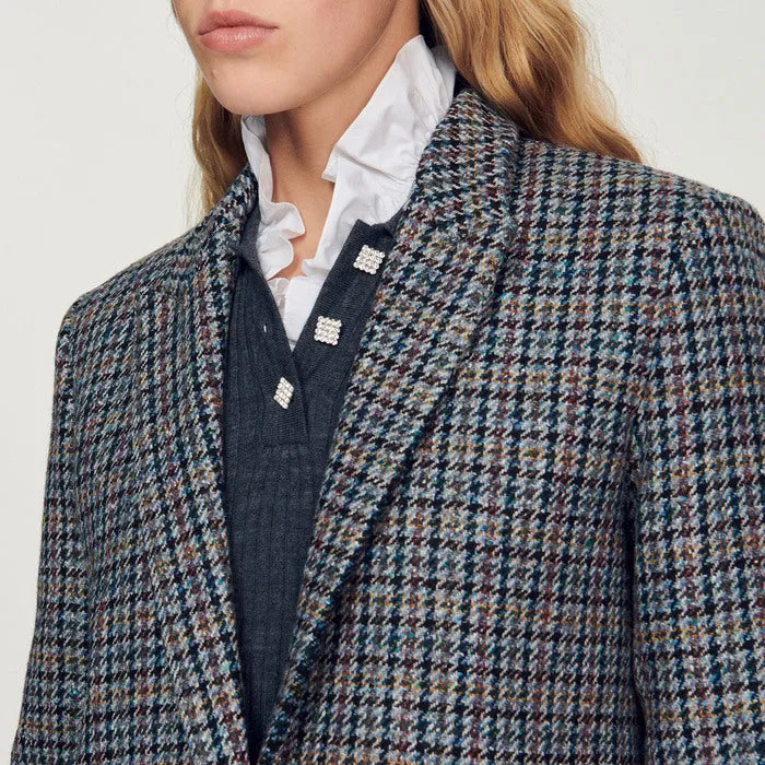 Veste de tailleur a carreaux