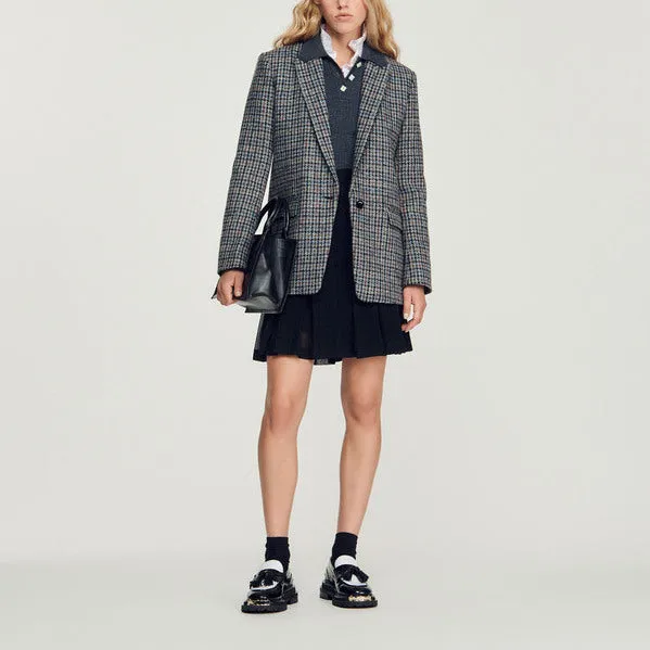 Veste de tailleur a carreaux