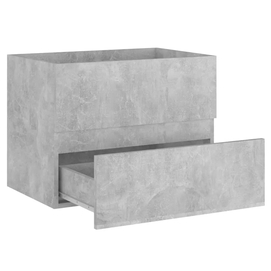 vidaXL Ensemble de meubles de salle de bain gris béton bois ingénierie | vidaxl-fr