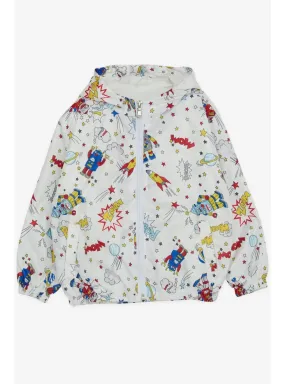 White - Boys` Coat