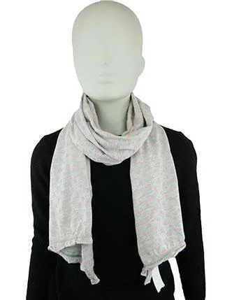 Écharpe 146x40-Lisa Rose--Gris-(sans)-FILLE