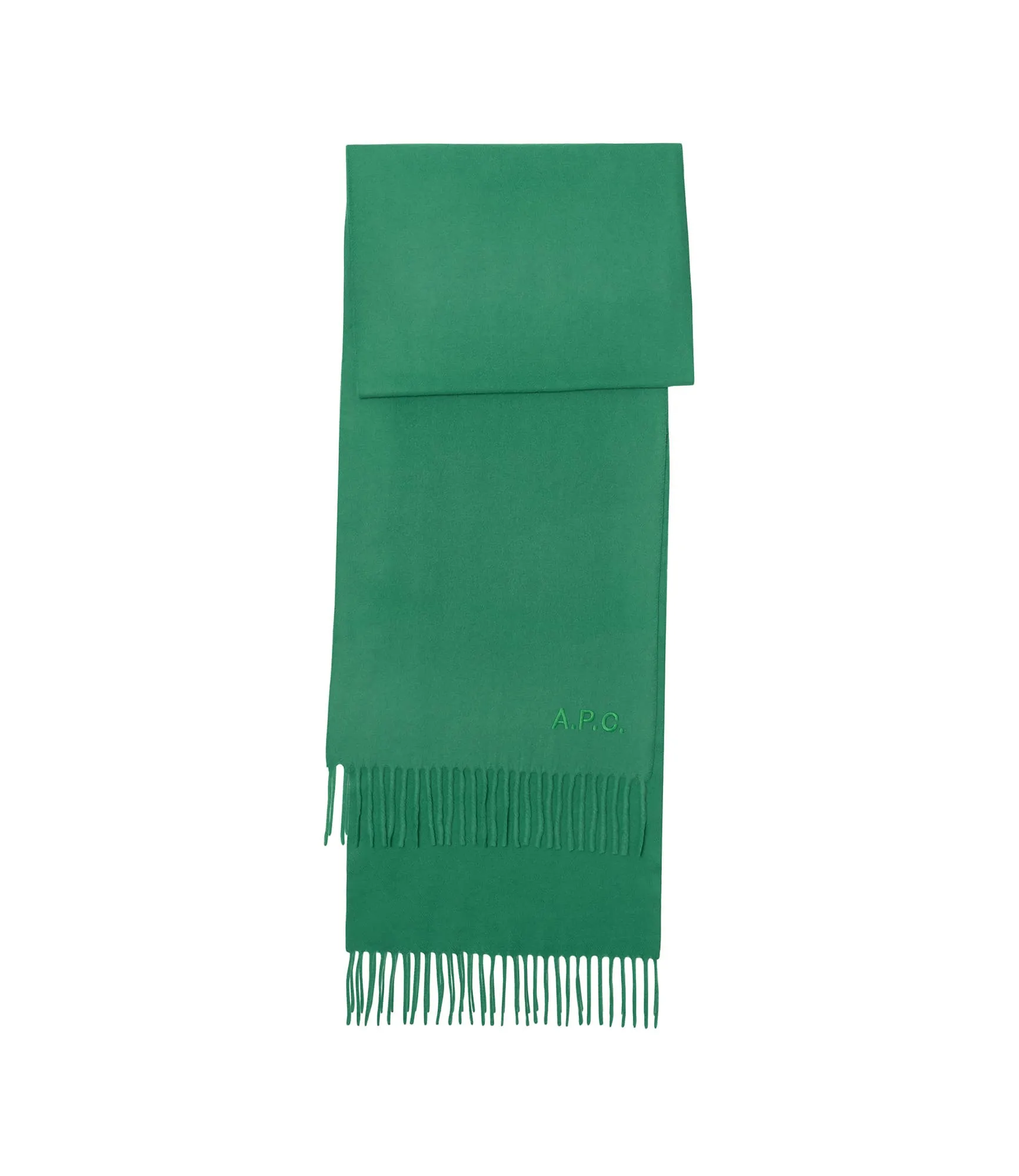 Écharpe Ambroise Brodée Vert | A.P.C.